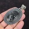 Krysantemumpendant Ädelstenshantverkspendant 925 Sterling Silver Pendant Krysantemumsmycken Vacker Vintagehänge Förlovningsgåva