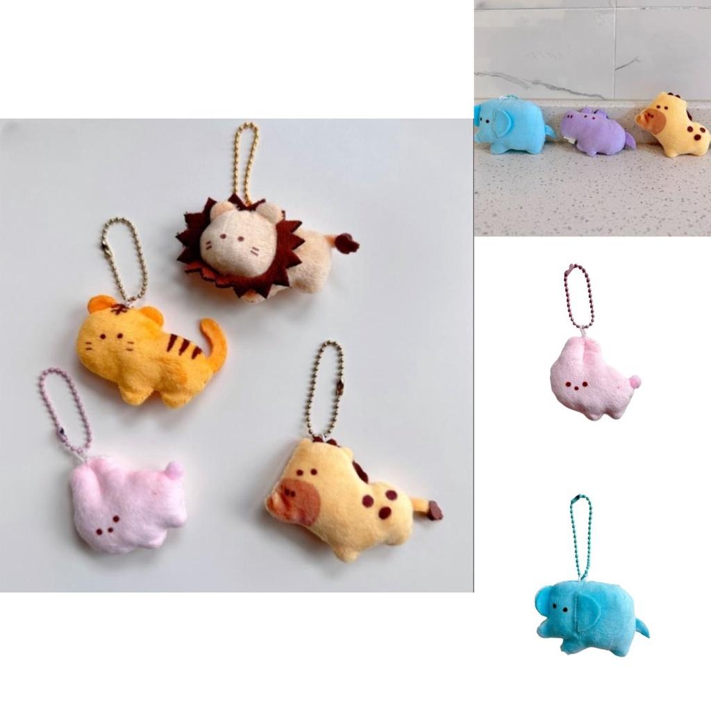 Adorable Stuffed Animal Keychains With Super Soft Short Plush Fur