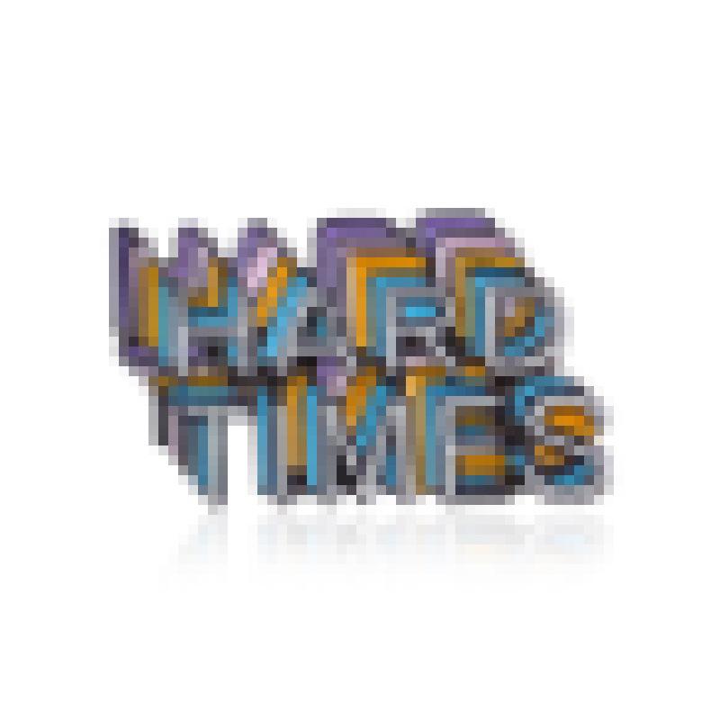 Trendy  HARD TIMES  Shadow Design Enamel Pin