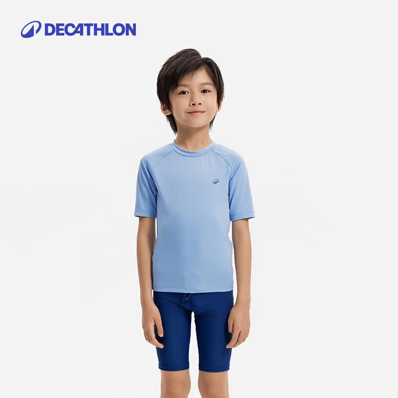 Decathlon Boys  Two-Piece Swimsuit - Ice Blue 165 (14-15 Years)
