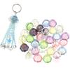 6pcs Transparent Wind Bell Beads Colorful Acrylic Petal Beads For Jewelry Making DIY Charms Pendant Phone Key Chains Accessories