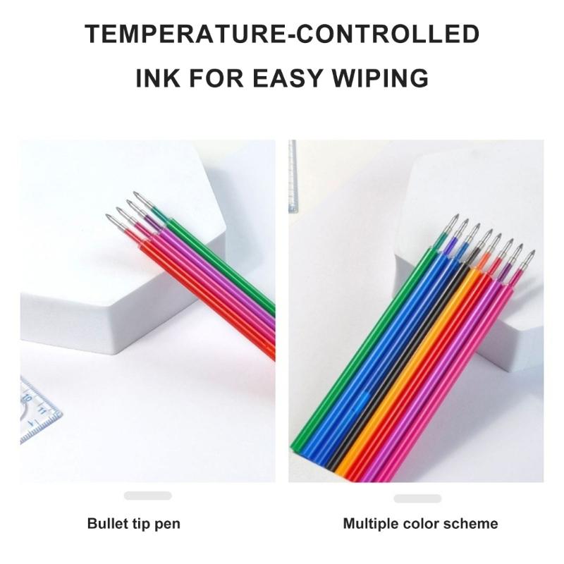12 Stück Gel-Tintenminen Bunte Gelstiftminen Löschbare Stiftminen Büro- und Schulbedarf für Journaling
