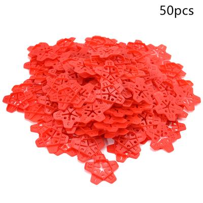 50 szt. 5w1 Klinowy Ceramiczny System Poziomowania Profesjonalne Klipsy Dystansowe do Płytek Podłogowych Ściennych System Poziomowania Spoin Narzędzia Budowlane