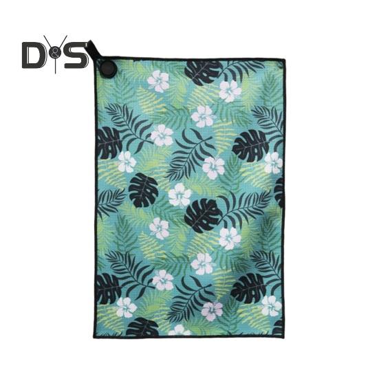 Prosop de golf magnetic cu magnet puternic Microfibră Waffle Sac de golf Prosop imprimat Prosop de golf Detergent pentru mingi de golf