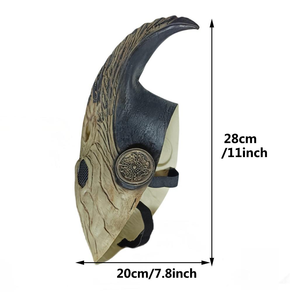 New animal mask latex prop for Halloween prank games, animal beak mask, can be customized with labels