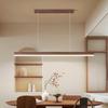 Walnut Linear Dimmable LED Pendant Light