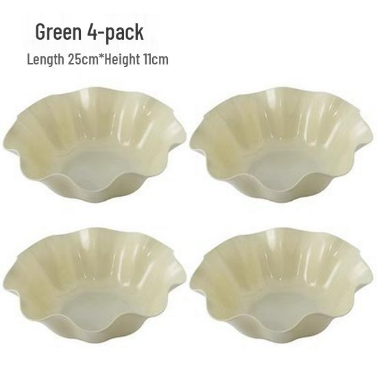 European Style Plastic Fruit and Snack Plate for Home and Office