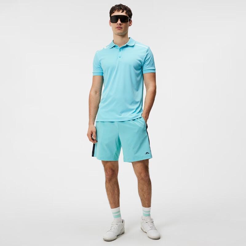 J.Lindeberg Men's Breathable Logo Golf Polo Shirt 52433Z001