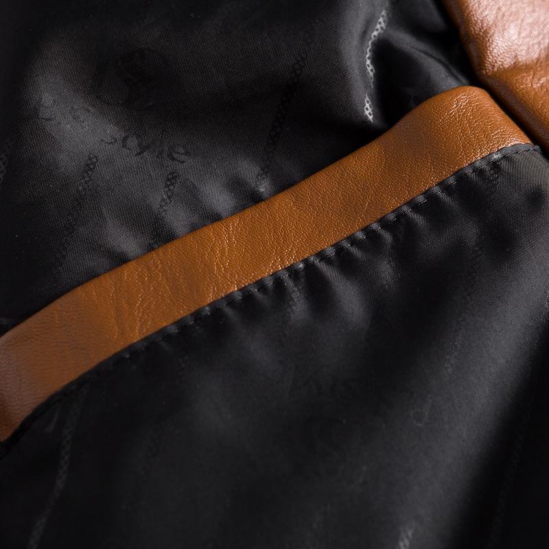 2019 Men's PU Leather Jacket: Warm, Casual, Fashionable Spring/Autumn Wear