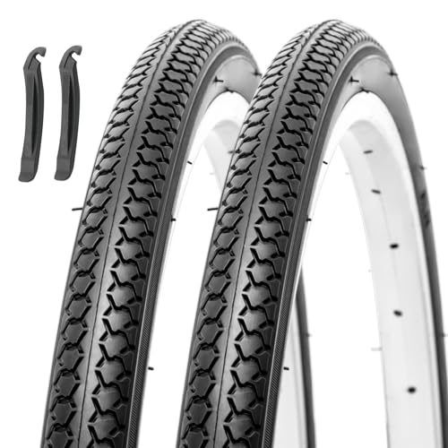 

MOHEGIA Two 27x1 3/8 Bicycle Tires: 27-inch 37-630, Lightweight, Wear-Resistant, for Urban Riding and Commuting, Compatible with Urban Bikes and Mamac