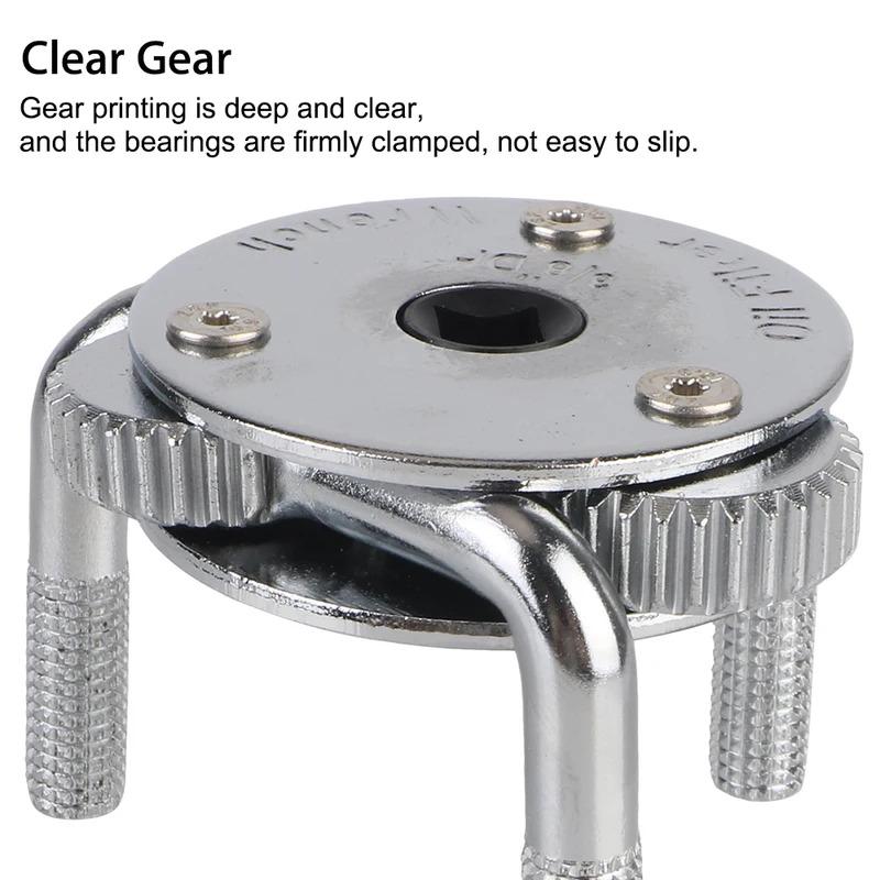 3 Jaws Oil Filter Wrench Adjustable 2 Ways Repairing Tool Auto Car Spanner Remover