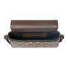 Gucci Geantă de umăr mini Ophidia Logo Pânză și Piele Clasică Femei Geantă de umăr Bej Maro Închis 838471-FAE0P-9746