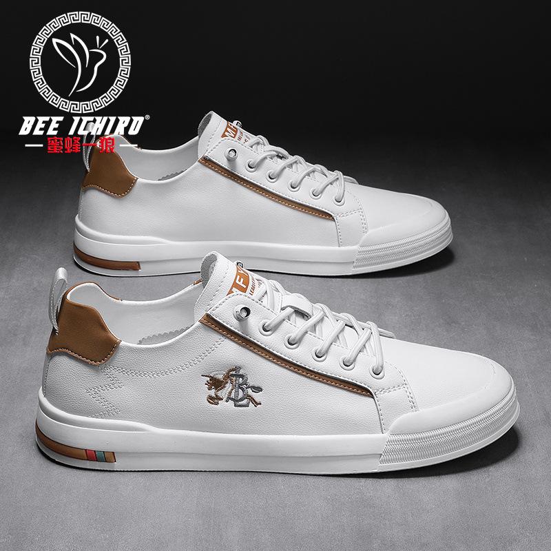 Men's Shoes Fashion Leather Trend Versatile Board Shoes Overfitting Driving Shoes Soft Sole Lazy Leather Shoes