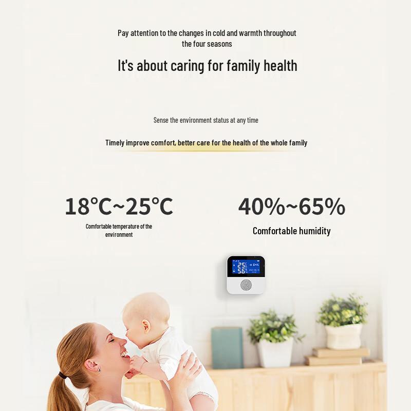 Smart WiFi Digital Temperature and Humidity Monitor (CN Version)