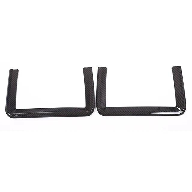 Carbon Fiber Car Zadní řada opěradla Síťové kryty rámu Obložení pro Land Rover Discovery Sport Range Rover Evoque Sportovní příslušenství