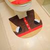 Christmas Snowman Toilet Set: Seat Cover, Floor Mat & Tank Lid Cover