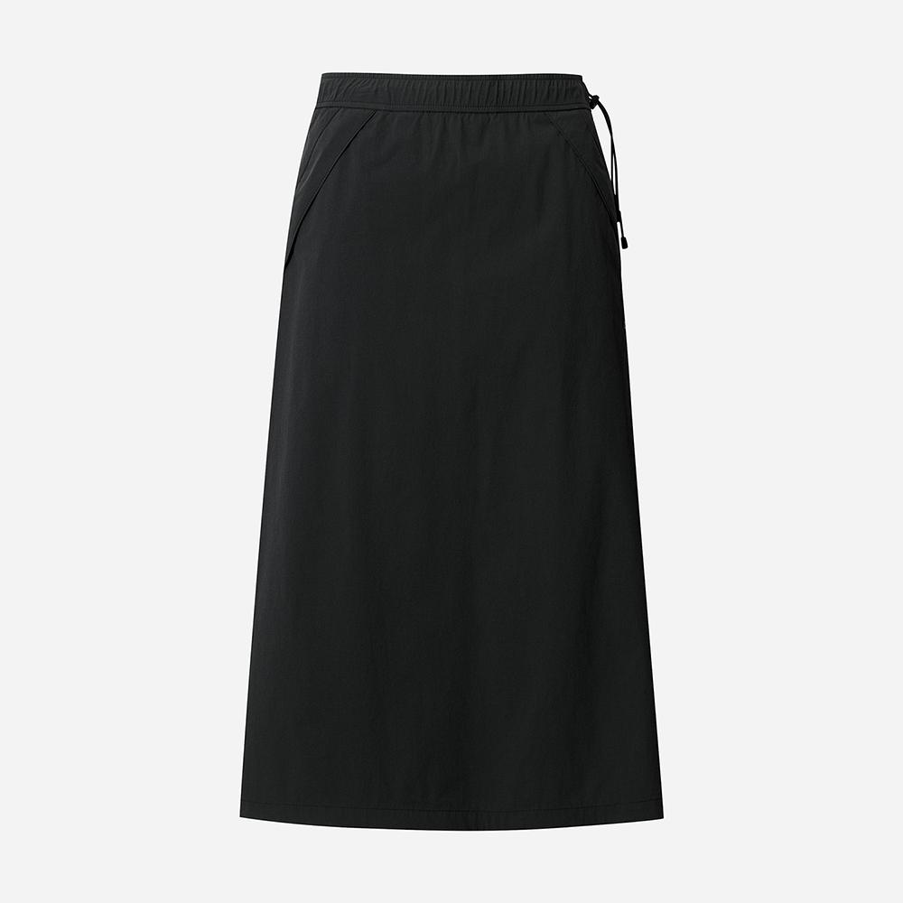 Diodi Lightweight Elastic Skirt For Women (Black)