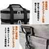 COZENTA Cooler Double 18L Box, Soft, Small, Lightweight, Layer, Insulated, Handbag/Shoulder Bag, 2-Way, (Gray)