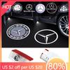 New 2025 Hot 2pcs Car Door Welcome Light Logo Emblem For Mercedes Benz A C E GLC GLA GLE GLB Class W177 W205 W212 W213 X253 X156