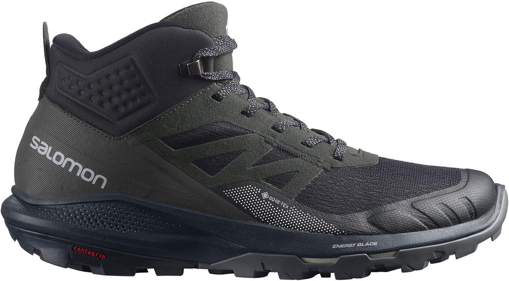 Salomon Outpulse Mid Size Gore-Tex Men's Hiking/Trekking Shoes, Black/Ebony/Vanilla Ice, 26.5cm