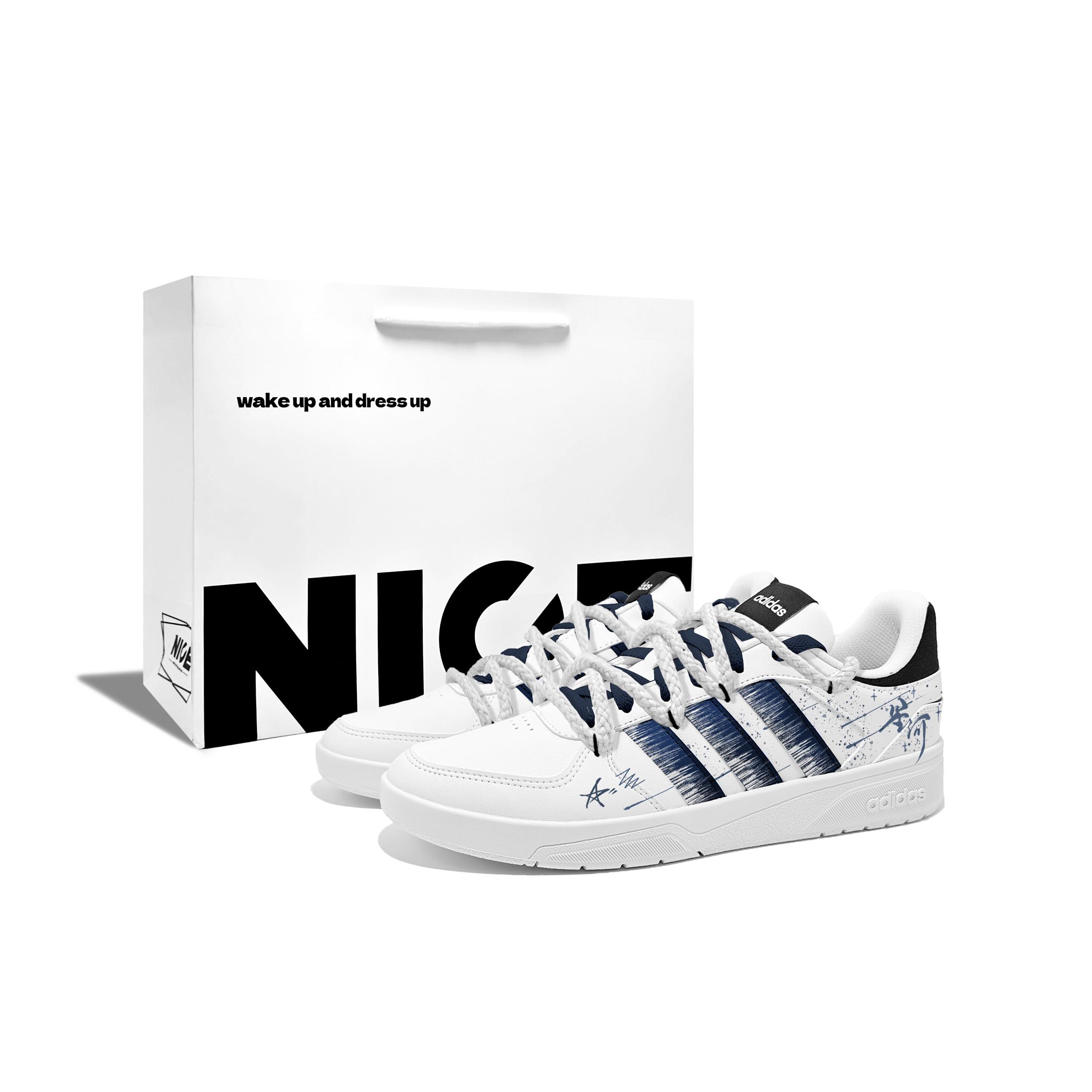 

Adidas Neo Courtbeat Galaxy Tale, One, Box Abrasion Resistant Lightweight Low top Skateboard Shoes Unisex White ID9658(Team1143--BOX) 39⅓