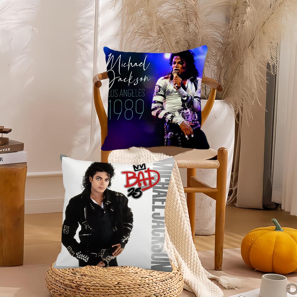Singer Michael Joseph Jackson Pillow Case Home Decoration Cushion Cover Suitable For Bedroom Car Office Sofa