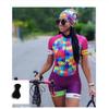 Women's Summer Short Sleeve Triathlon Onesie Breathable, Bicycle Mountain Bike Sportswear