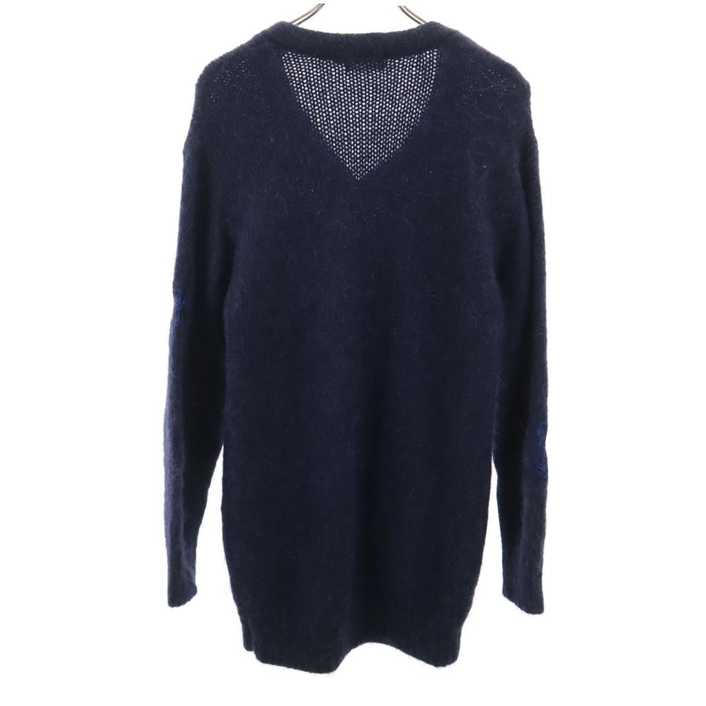 FRAY I.D alpaka karışımı Gül desenli Uzun kollu triko tek parça F Lacivert Kadın Kullanılmış