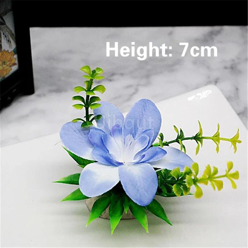 

Набор из 10 шт. ресторан отеля украшает холодные блюда креативной имитацией травы для суши, декоративным цветком для суши