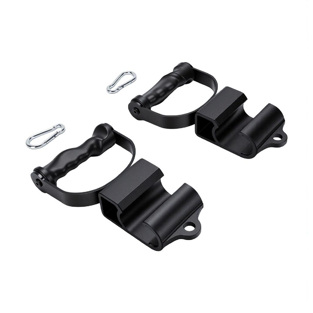 2 ks Rotační hrazdové úchopy ABS Ergonomické úchopy pro osu pro posilování Černá