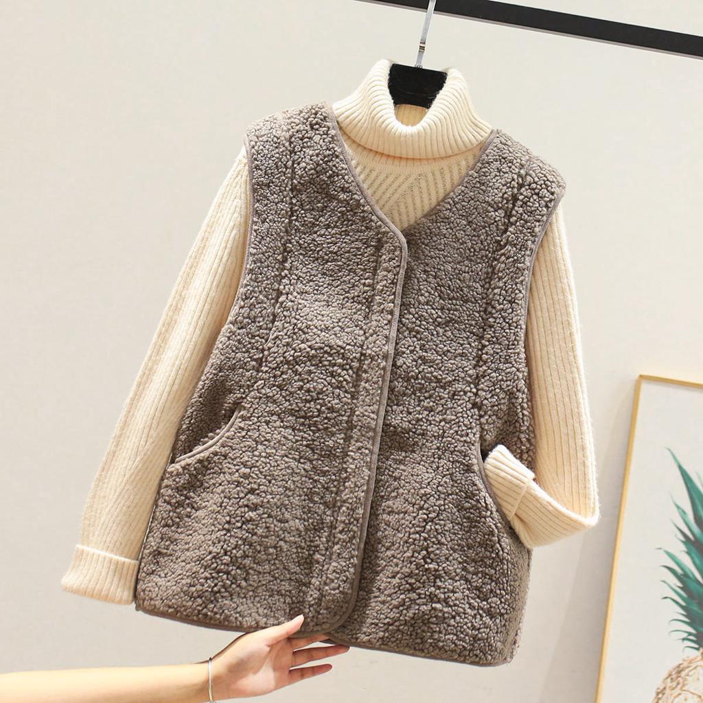 Lamm plüsch weste weste frauen tragen neue lose pelz integrierte weste kleinen duftenden Koreanische version mantel