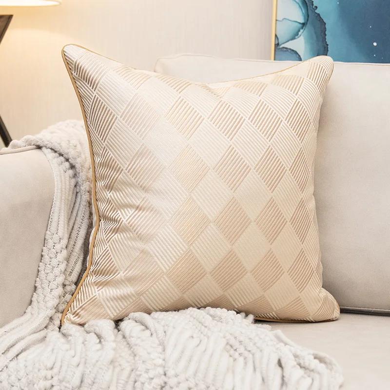 Luxury Sofa Cushion Pillow Nordic Style European Luxury Pillow Model Room Villa Living Room High Grade Pillow Case