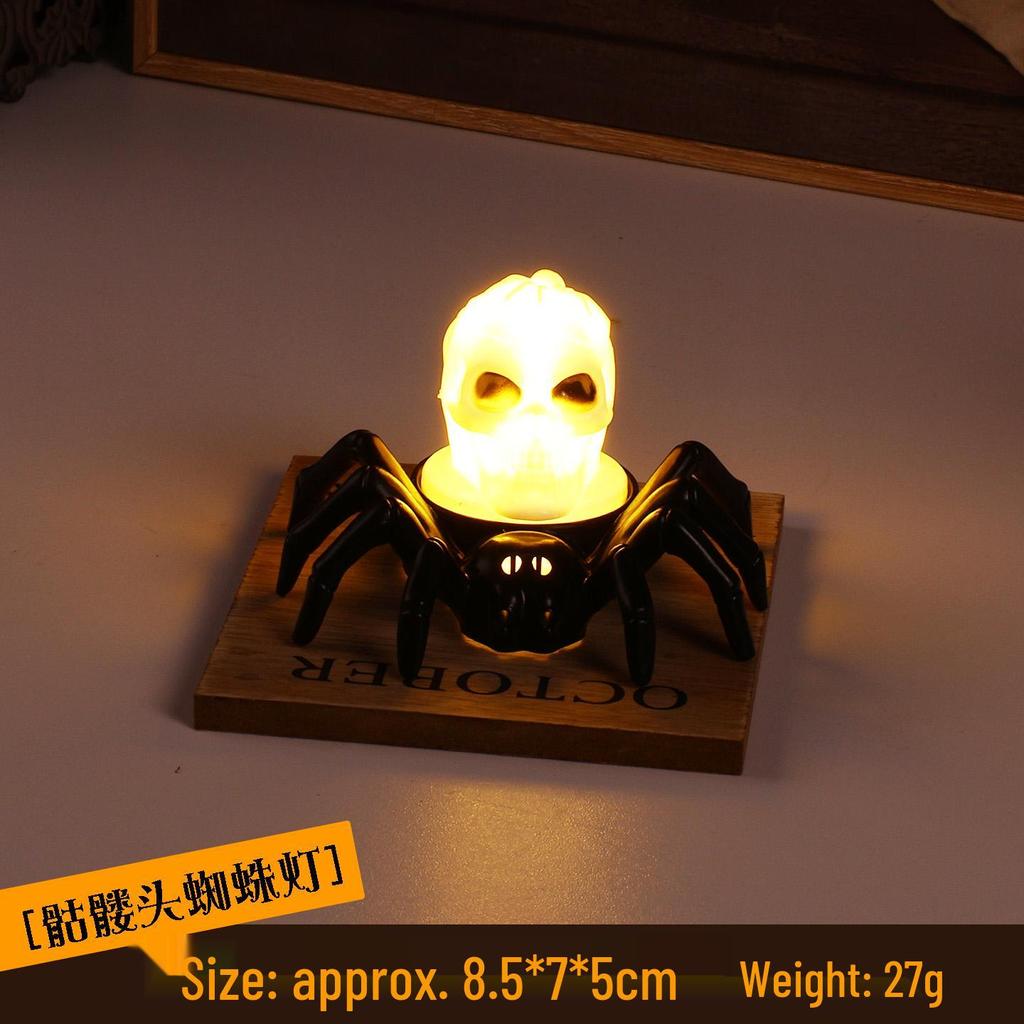Children's Luminous Halloween Lantern: Pumpkin, Spider, and Skeleton Candle Decoration