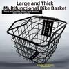 Iron Bicycle Hanging Front Basket  Children's Folding Bike Accessories