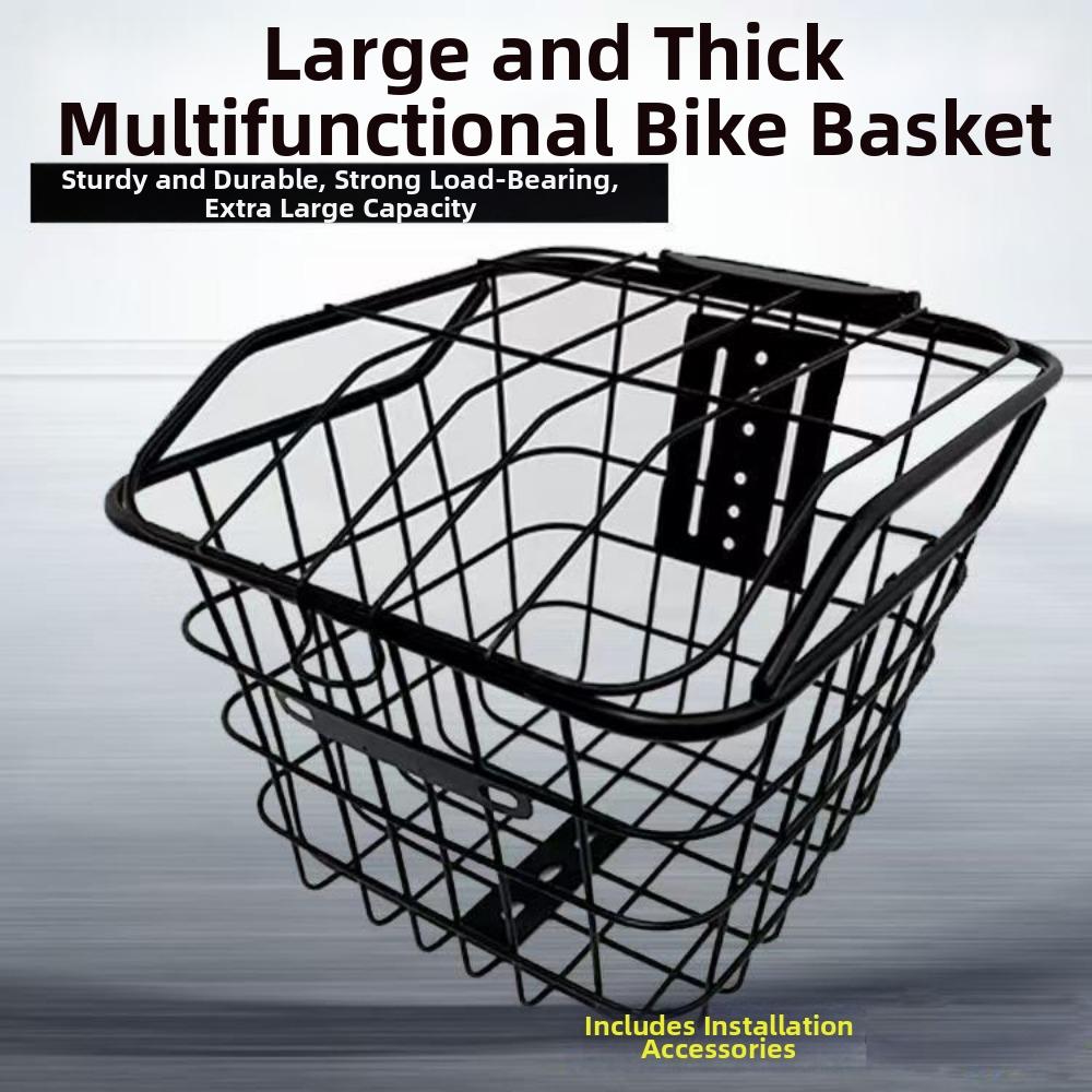 Iron Bicycle Hanging Front Basket Children's Folding Bike Accessories