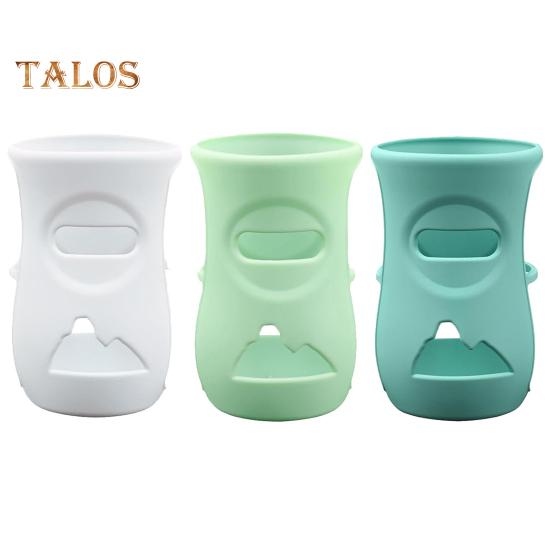 

3 шт. силиконовый чехол для стеклянной детской бутылочки, противоударный держатель для детской бутылочки, чехол для молочной бутылки объемом 4 унции/8 унций L A