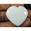 56Cts. 100% Natural Scolecite Designer Heart Crytsal Loose Gemstone 30X35MM SK-1854