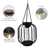 Solar Powered Iron Art Hanging Lantern