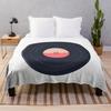 Vinyl Record Design Throw Blanket