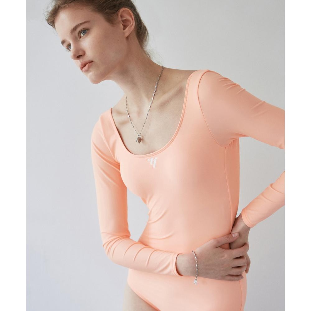 

NICKNICOLE NICOLE SOLID SWIMSUITNEON ORANGE
