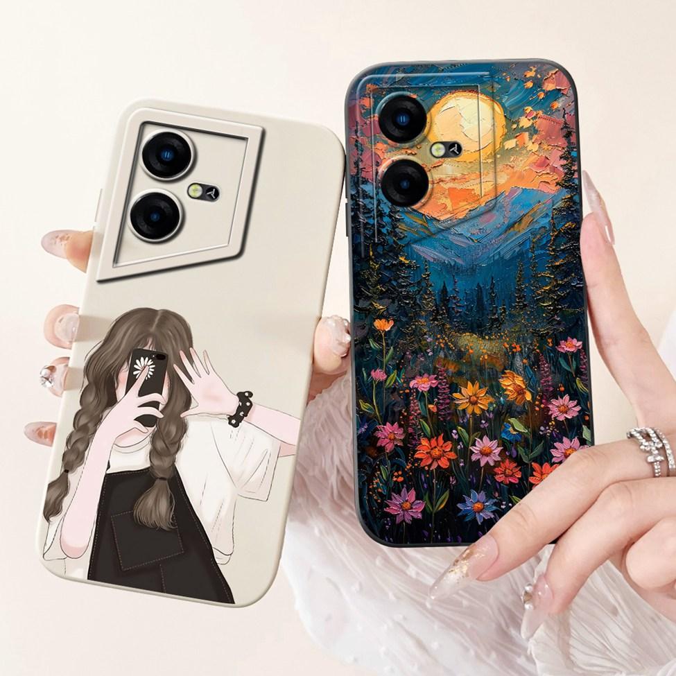 For Tecno Pova Neo 3 Case Silicone Cute Cat Fashion Butterfly Flowers Love Painted Cover For Techno Pova Neo 3 Phone Case LH6n