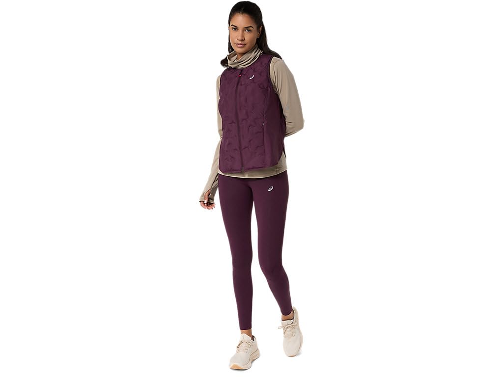 Running Wear NAGINO RUN PADDED GILET DARK AUBERGINE XL [ASICS]
