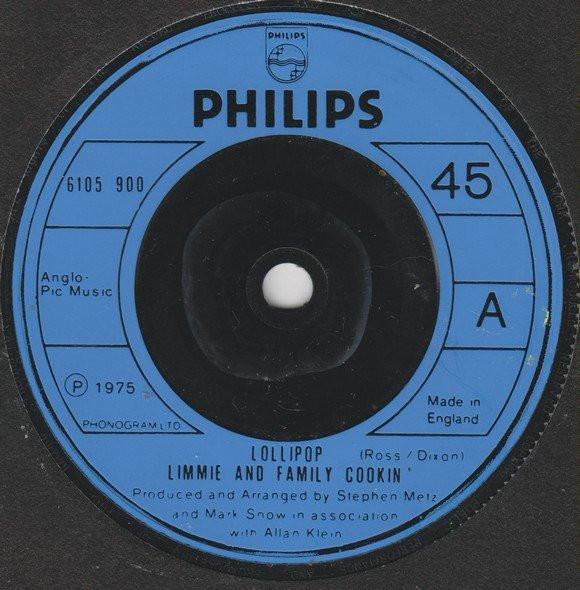 

7inch Record LIMMIE & FAMILY COOKIN - Lollipop 6105900 PHILIPS 1975 UK Soul/Funk Used