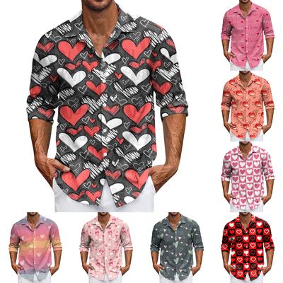 Camisa Casual de Manga Comprida com Botões para Homem