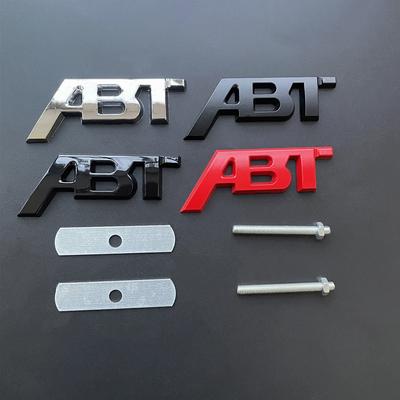 3D Metal ABT Logo Grill Emblem Car Trunk Badge For Adi VW Golf 5 T6 S5 C8 Q8 RS6 SQ5 Q5 Q7 RS4 A3 8V A6 ABT Sticker Accessories