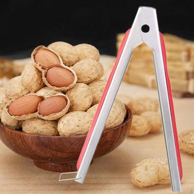 Stainless Steel Nuts Sheller,Nuts Sheller Clip,Kitchen Gadget,Reusable Multipurpose Portable Nut