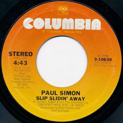 7inch Record PAUL SIMON - Slip Slidin Away 310630 Columbia 1977 US Rock Used