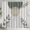 Merry Christmas And Happy New Year Shower Curtain,Santa Claus Elk Snowman Home Bathroom Decor, Bath Curtain With 12 Hooks