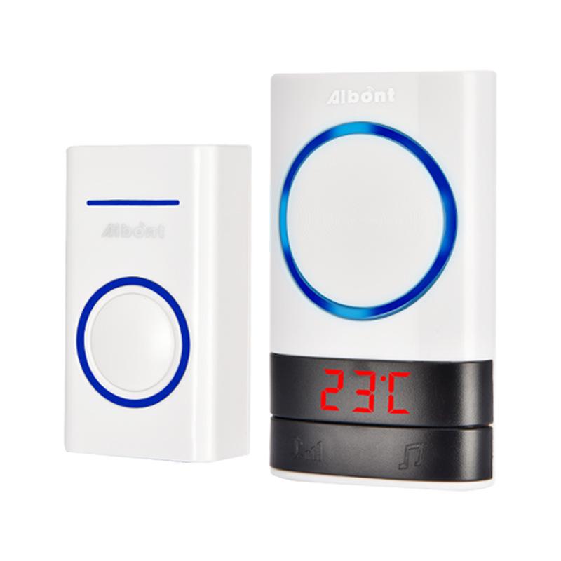 Self-Generating Wireless Smart Doorbell Temperature Display P189-WW Smart Doorbell (White,None&other) белый