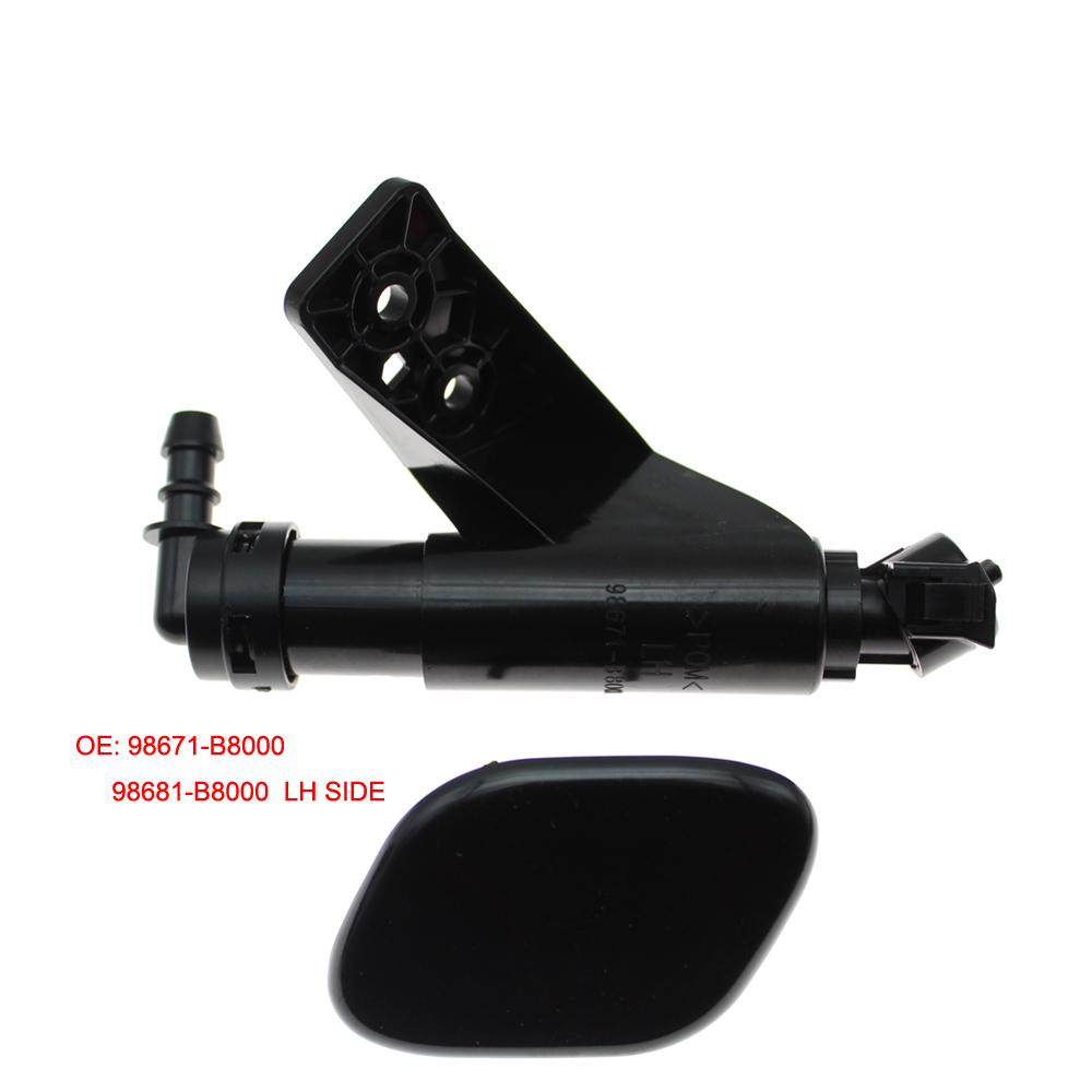 For Hyundai Santa Fe 2013 2014 2015 2016 Front Bumper HeadLight Washer Spray Nozzle Cleaning Pump Actuator Cover Cap 98671B8000